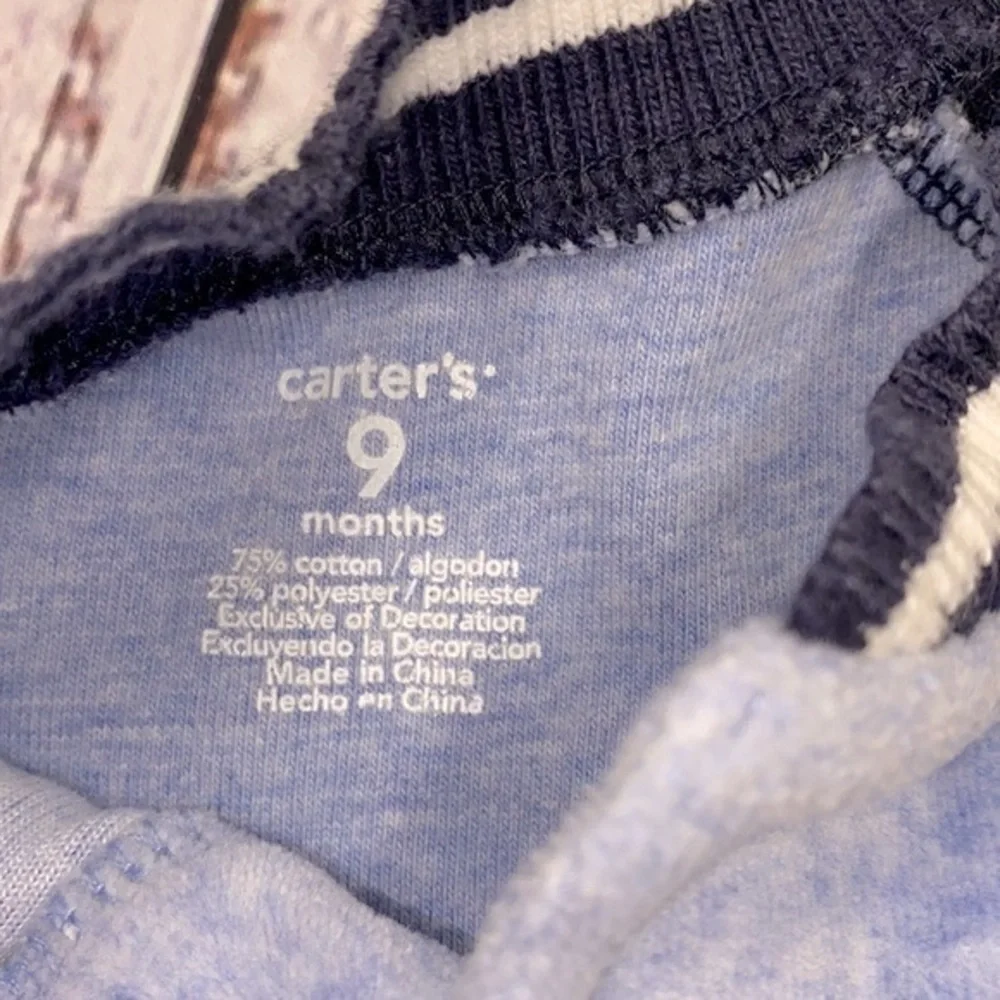 Carters one piece soft pajama onesie size 9 months